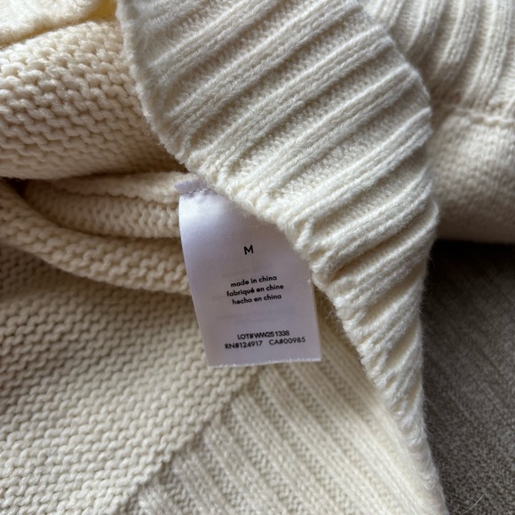 we wore what ivory cream oversized knit beachy off the shoulder crop sweater🤍 - Picture 4 of 5